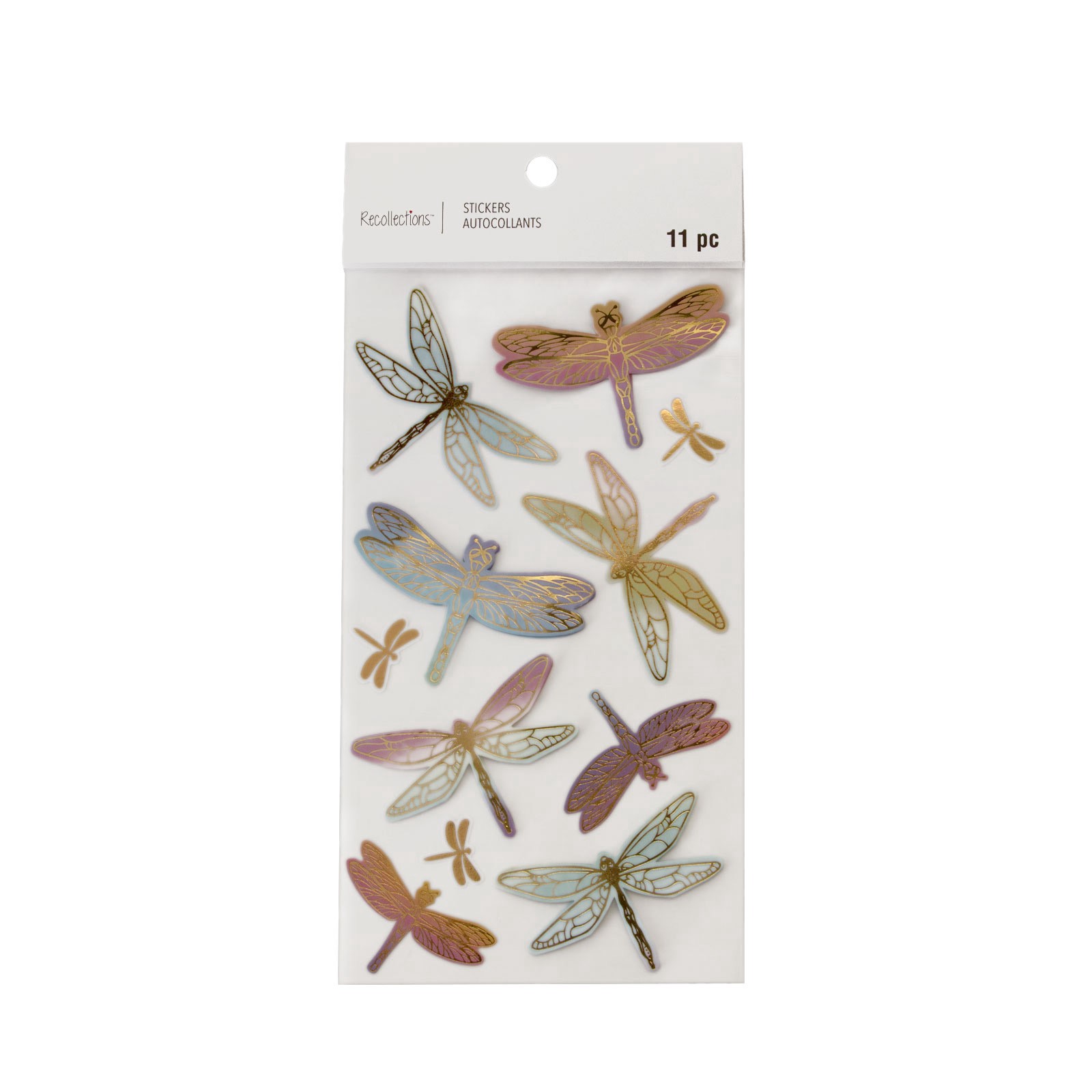 slide 4 of 5, Dragonfly Stickers By Recollections, 4 in x 8.5 in