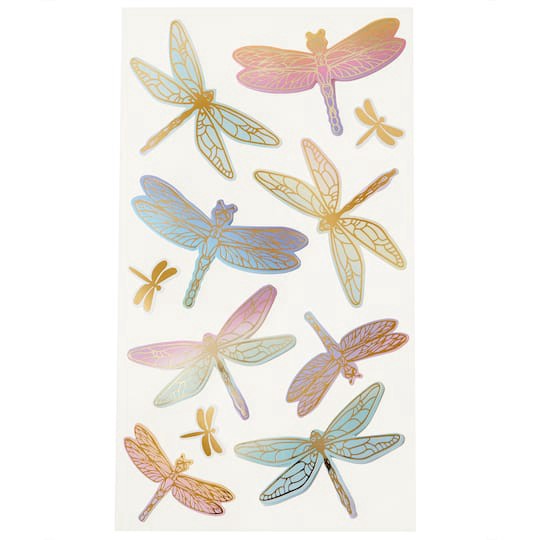 slide 1 of 5, Dragonfly Stickers By Recollections, 4 in x 8.5 in