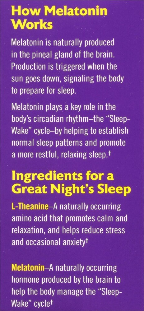 slide 2 of 5, Natrol Advanced Melatonin Calm Sleep Fast Dissolve Dietary Supplement Strawberry Tablets, 60 ct