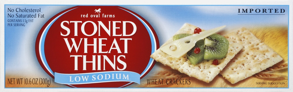 slide 7 of 7, Stoned Wheat Thins Low Sodium Crackers, 10.6 oz, 0.66 lb