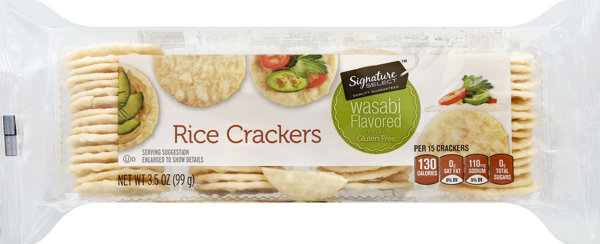 slide 3 of 5, Signature Select Rice Crackers 3.5 oz, 3.5 oz