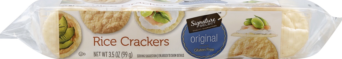 slide 2 of 5, Signature Select Rice Crackers 3.5 oz, 3.5 oz