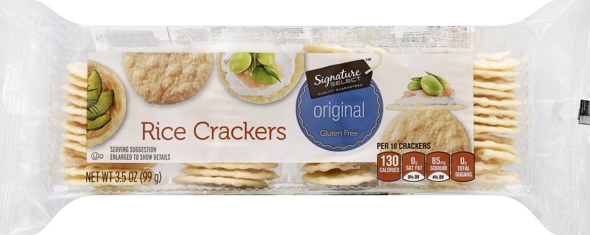 slide 3 of 5, Signature Select Rice Crackers 3.5 oz, 3.5 oz