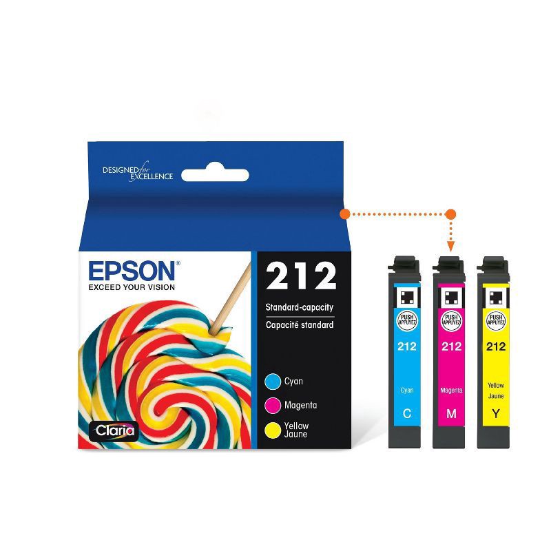 slide 3 of 5, Epson Claria 212 Magenta Ink Cartridge, 1 ct