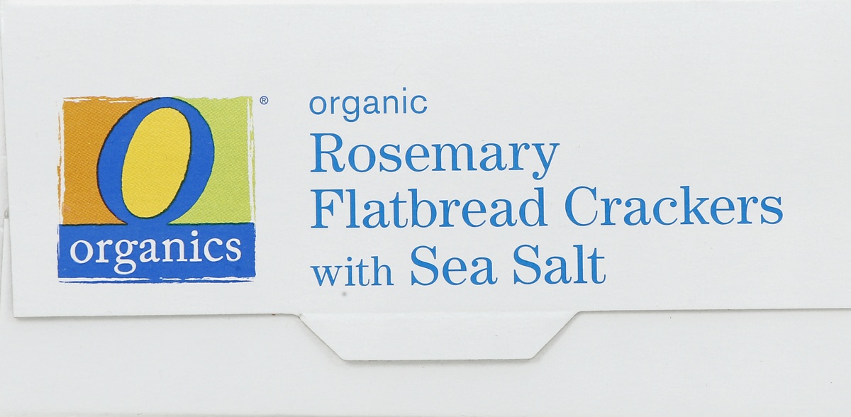 slide 4 of 4, O Organics Crackers, Flatbread, Organic, Rosemary With Sea Salt, 5 oz