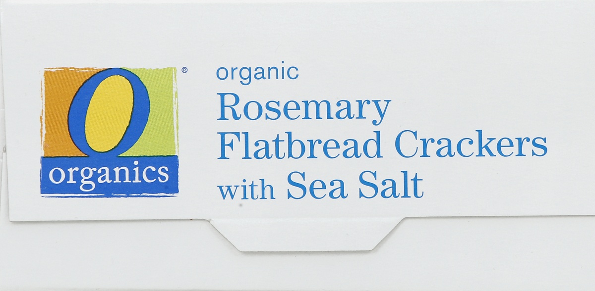 slide 4 of 4, O Organics Crackers, Flatbread, Organic, Rosemary With Sea Salt, 