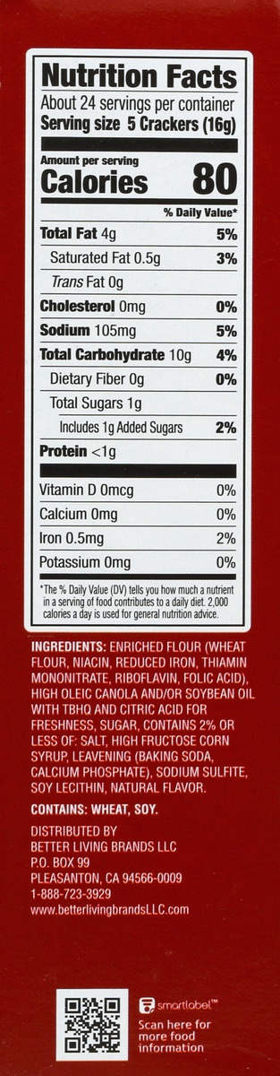 slide 6 of 7, Signature Select Snack Crackers 13.7 oz,