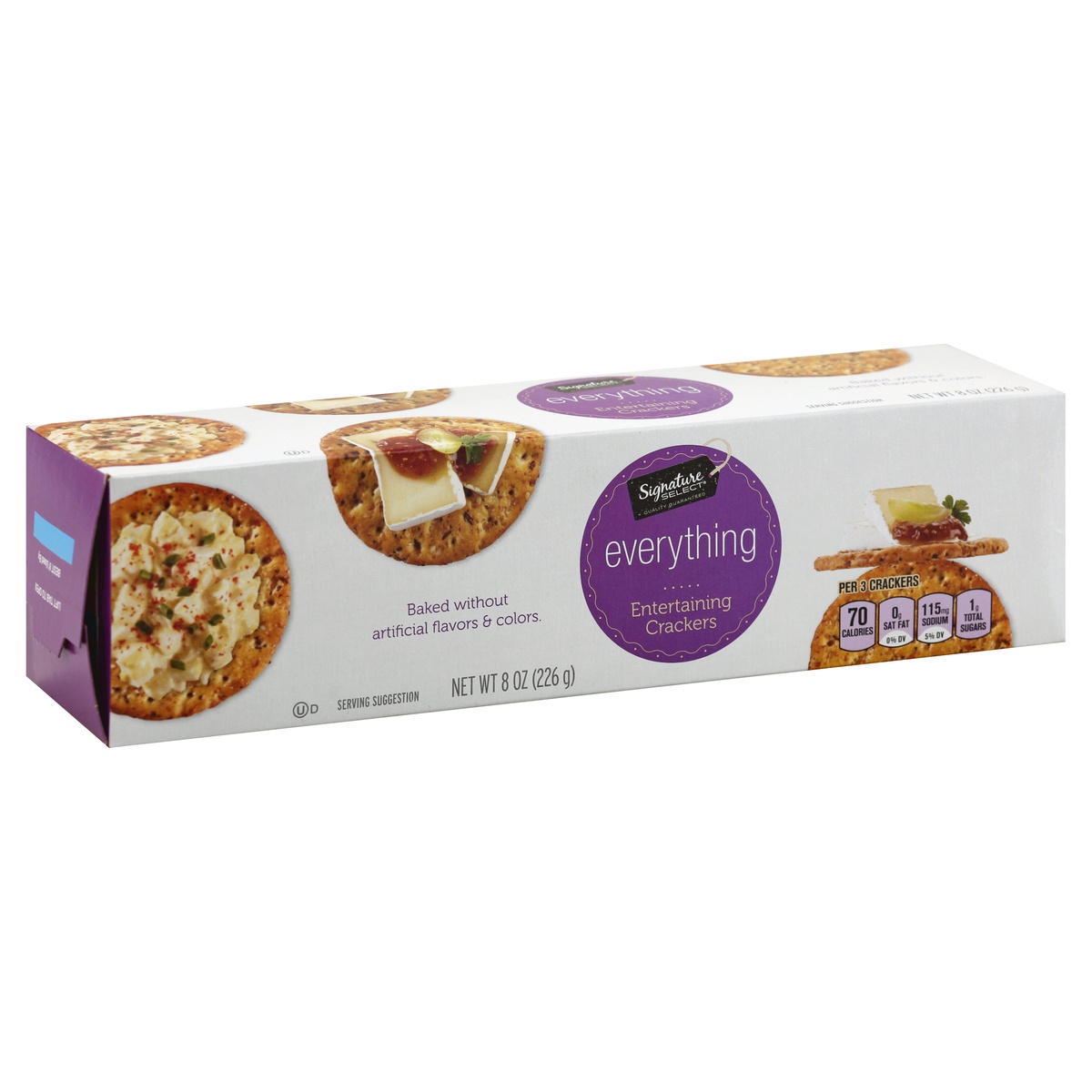 slide 2 of 9, Signature Select Entertaining Crackers 8 oz, 