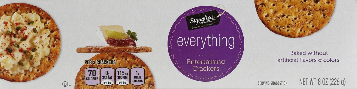 slide 5 of 9, Signature Select Entertaining Crackers 8 oz, 