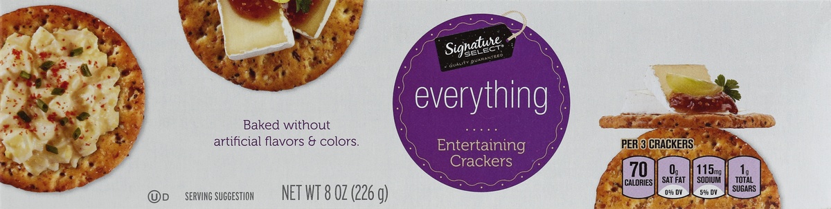 slide 6 of 9, Signature Select Entertaining Crackers 8 oz, 