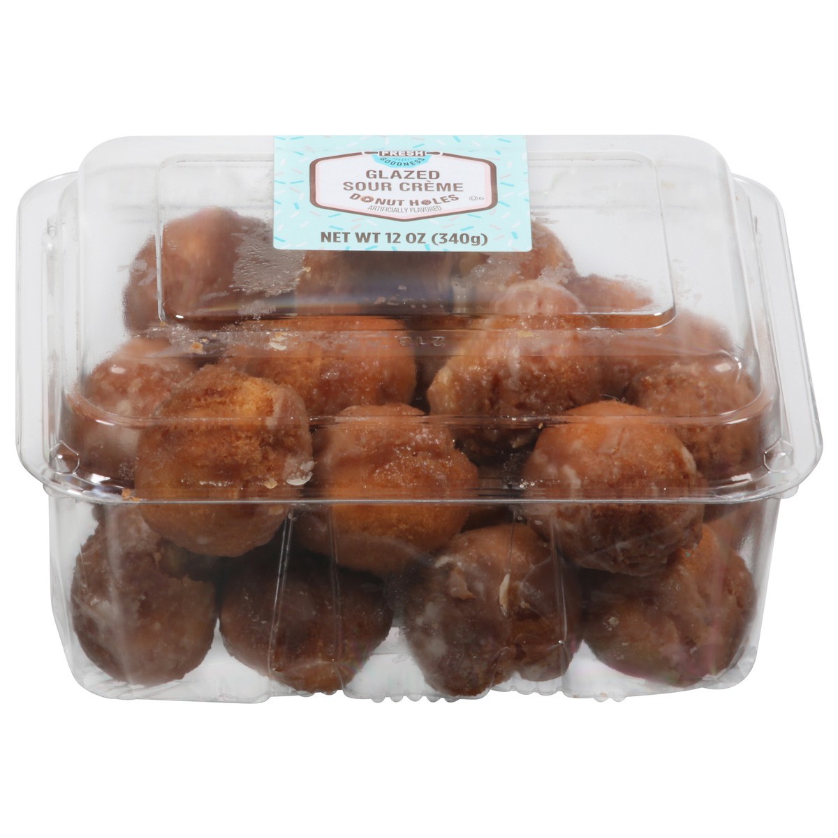 slide 1 of 3, Bakery Fresh Goodness Glazed Sour Creme Donut Holes 12 oz, 12 oz