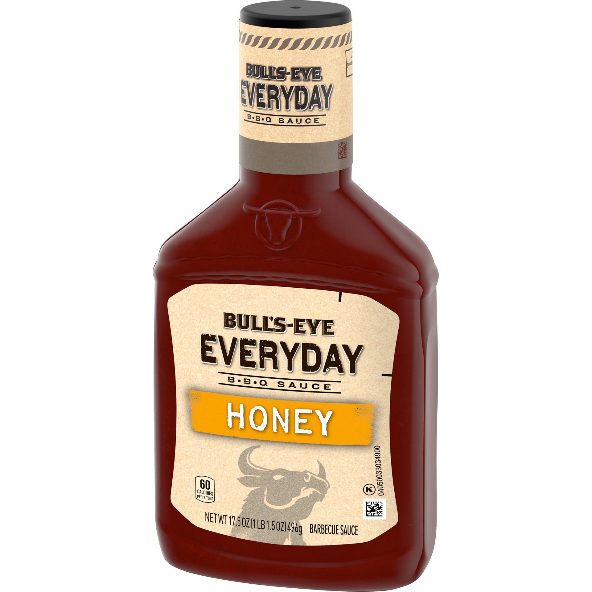 slide 2 of 5, Bull's-Eye Everyday Honey BBQ Sauce, 17.5 oz Bottle, 17.5 oz