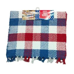 Meijer Corporate Seasonal Mcs Americana Harley Runner, Red Wht Blue, 14 In X 72 In