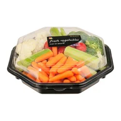 Giant Vegetable Tray Petite Octagon Fresh