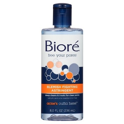 slide 1 of 1, Biore Blemish Treating Astringent, 8 oz