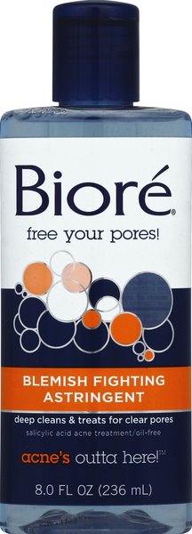 slide 1 of 1, Biore Blemish Treating Astringent, 8 oz