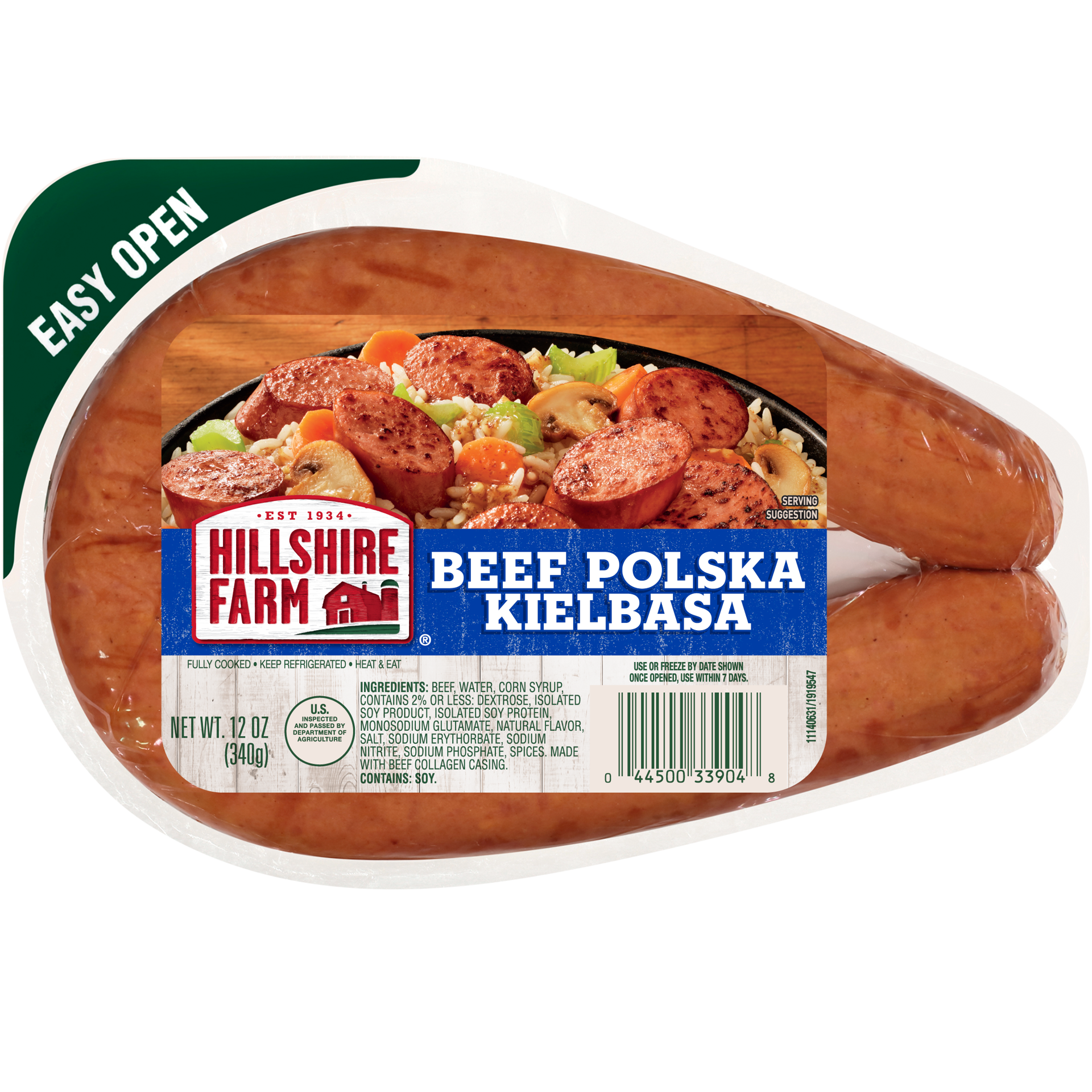 slide 1 of 4, Hillshire Farm Fully Cooked Beef Polska Kielbasa, 13.5 lb