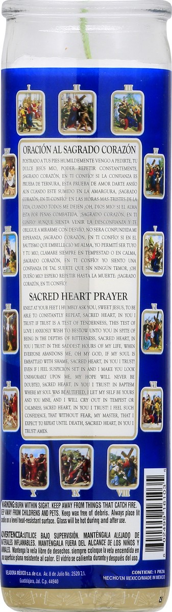 slide 8 of 11, Veladora Mexico Sacred Heart Prayer Candle 1 ea, 1 ct