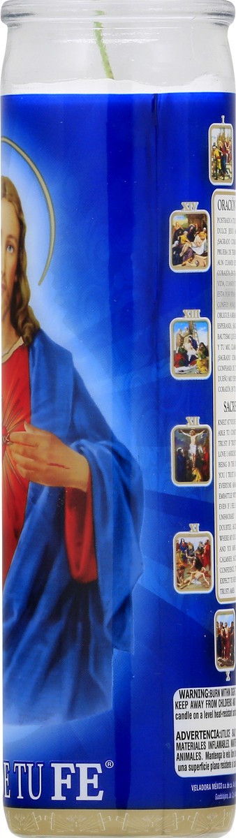 slide 6 of 11, Veladora Mexico Sacred Heart Prayer Candle 1 ea, 1 ct