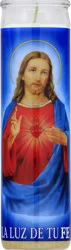 Veladora Mexico Sacred Heart Prayer Candle 1 ea