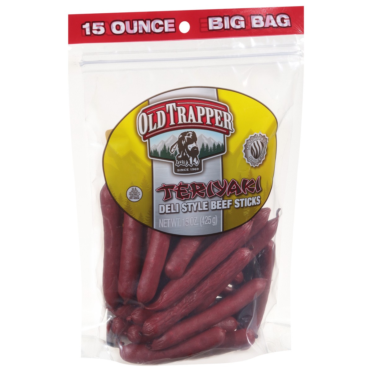 slide 9 of 9, Old Trapper Teriyaki Deli Sticks - 15oz, 15 oz