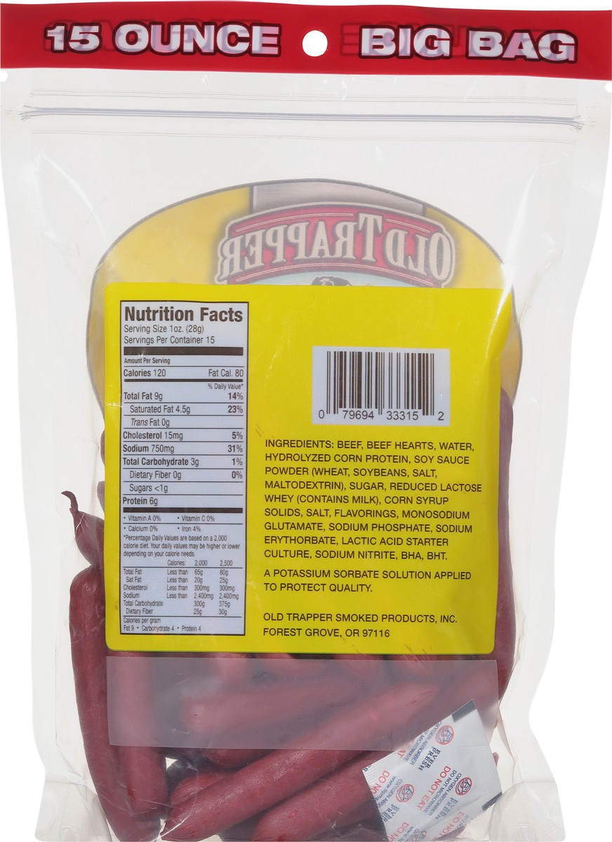 slide 4 of 9, Old Trapper Teriyaki Deli Sticks - 15oz, 15 oz