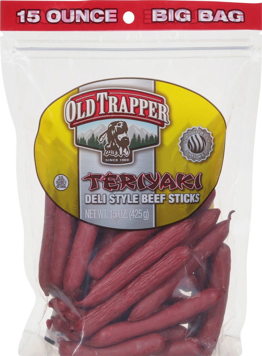 slide 5 of 9, Old Trapper Teriyaki Deli Sticks - 15oz, 15 oz