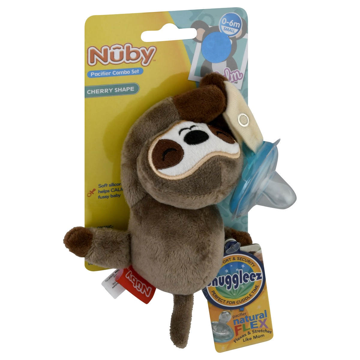 slide 4 of 9, Nuby 0-6m Small Cherry Shape Pacifier Combo Set 1 ea, 1 ct