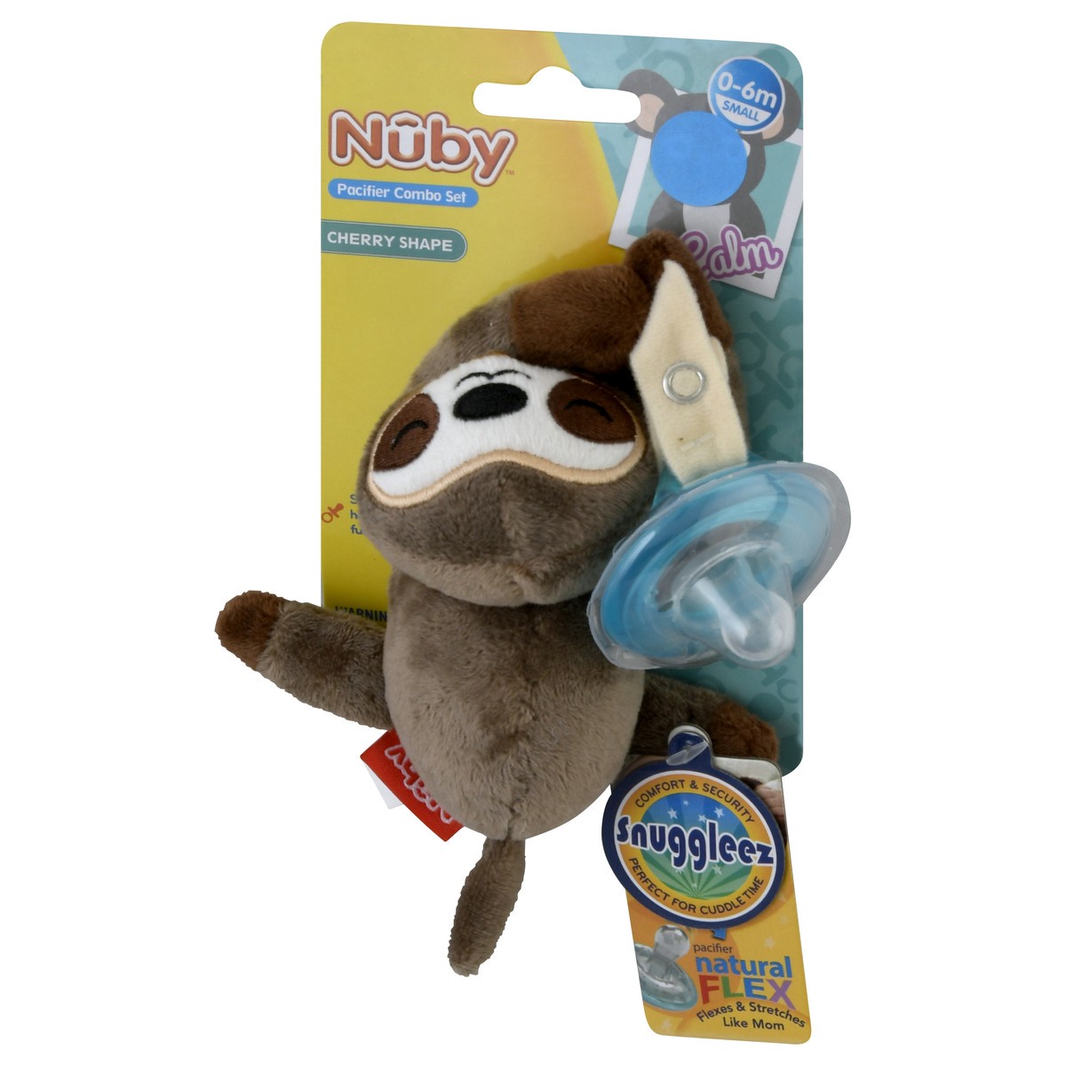 slide 5 of 9, Nuby 0-6m Small Cherry Shape Pacifier Combo Set 1 ea, 1 ct