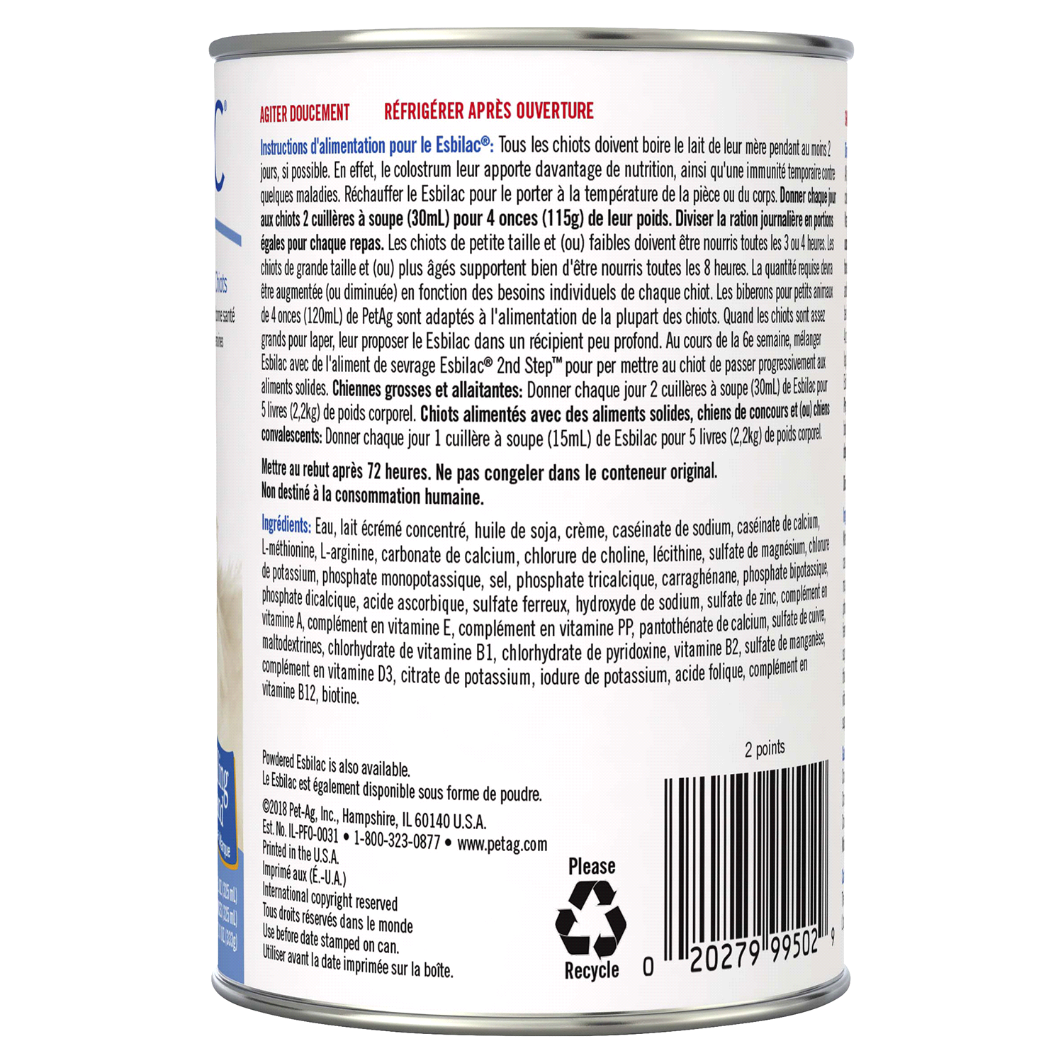 slide 2 of 2, Petag Esbilac Liquid Puppy Milk Repl, 11 oz