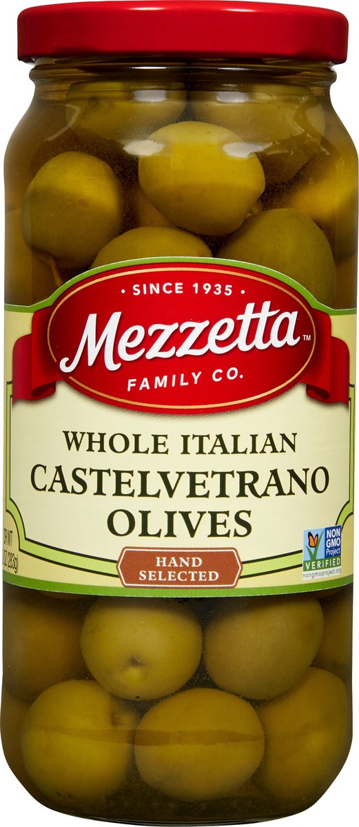 slide 4 of 7, Mezzetta Whole Italian Castelvetrano Olives, 10 oz Dr. Wt., 10 oz