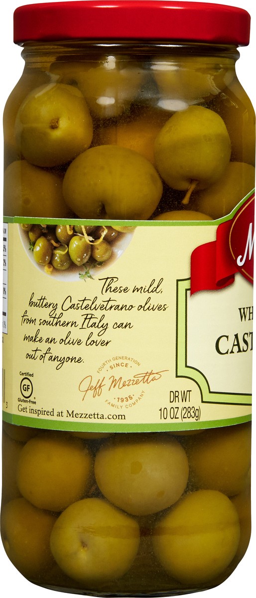 slide 5 of 7, Mezzetta Whole Italian Castelvetrano Olives, 10 oz Dr. Wt., 10 oz