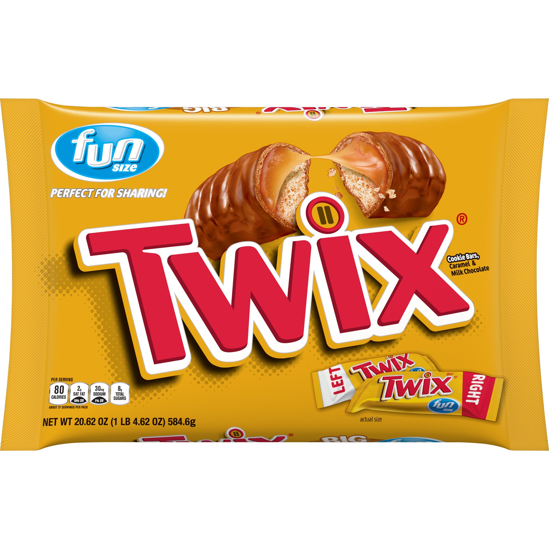 slide 1 of 5, TWIX, Caramel Fun Size Chocolate Cookie Candy Bar, 20.62 Oz, 20.62 oz