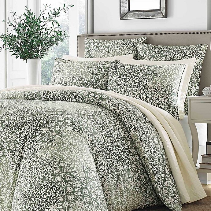 slide 1 of 3, Stone Cottage Abingdon Full/Queen Comforter Set - Green, 1 ct