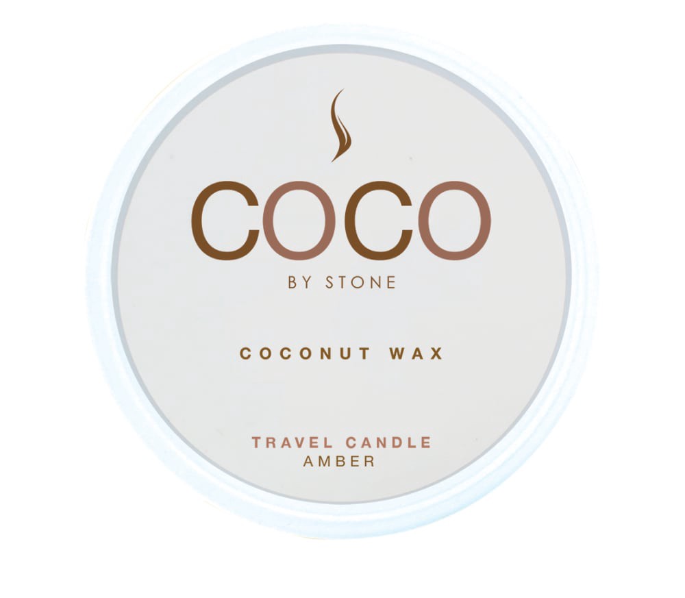 slide 1 of 2, Coco Travel Tin Amber, 3 oz