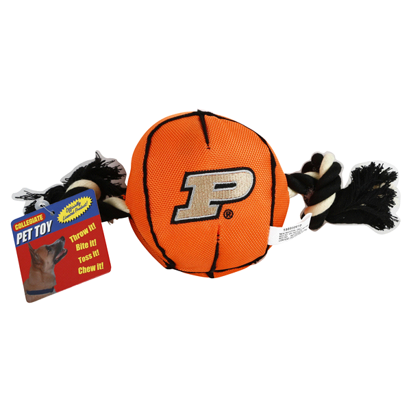 slide 1 of 1, NCAA Purdue Boilermakers Basketball Rope Dog Toy, One Size