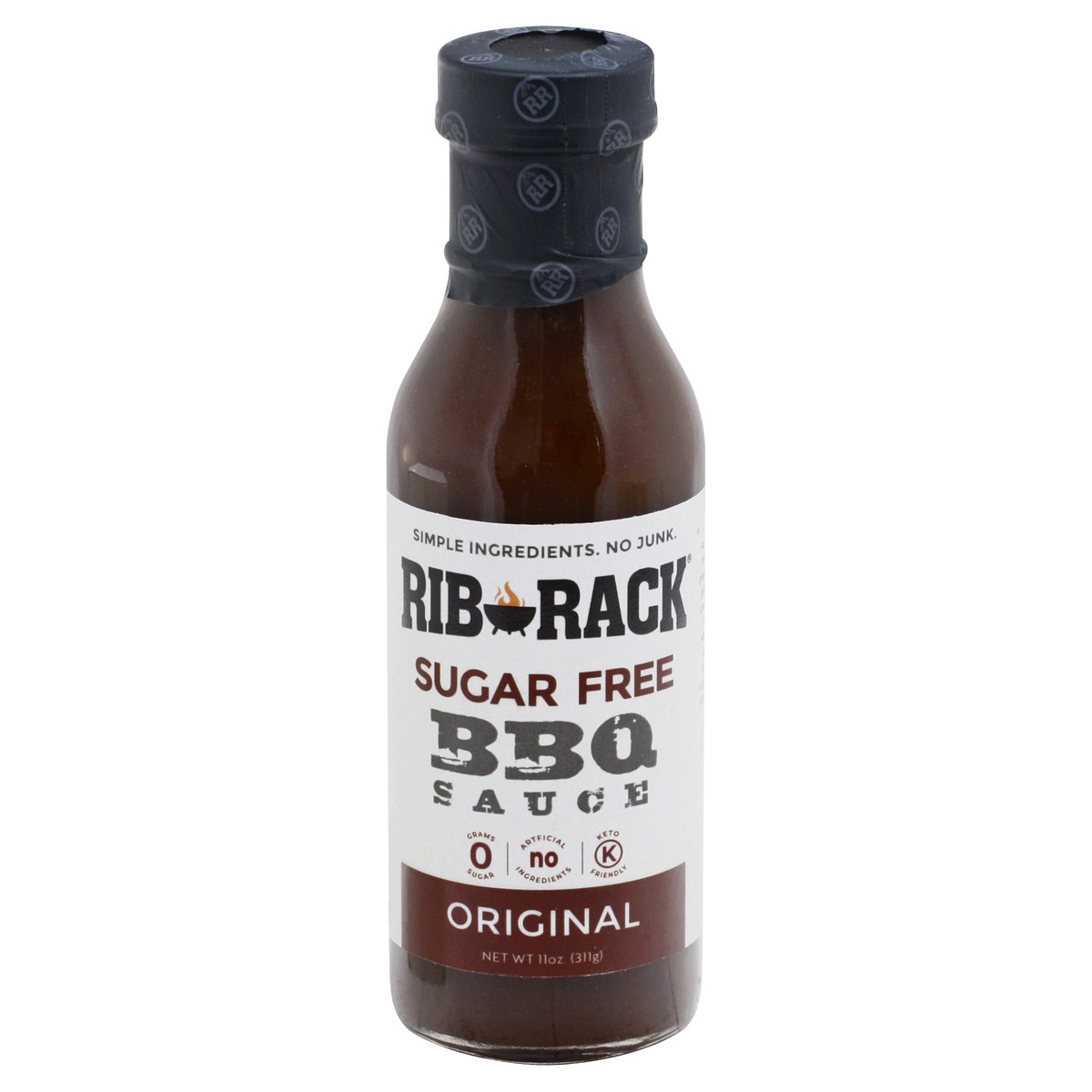 slide 11 of 14, Rib Rack Sugar Free Bbq Sauce Original, 11 oz