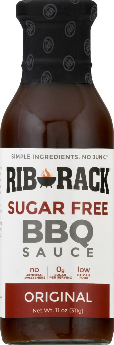 slide 3 of 14, Rib Rack Sugar Free Bbq Sauce Original, 11 oz