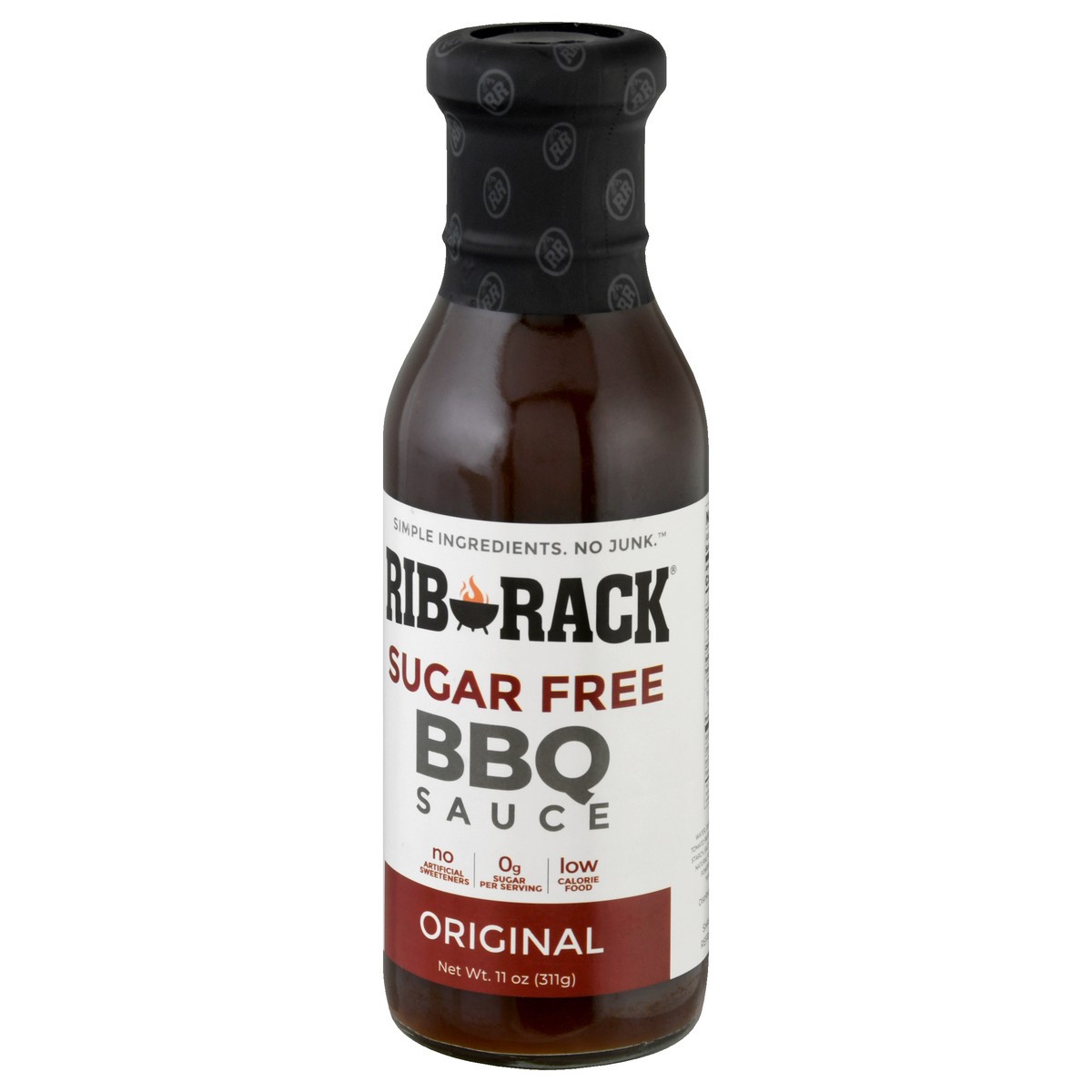 slide 14 of 14, Rib Rack Sugar Free Bbq Sauce Original, 11 oz