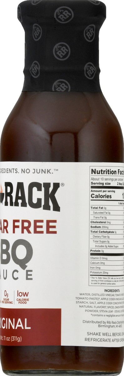 slide 8 of 14, Rib Rack Sugar Free Bbq Sauce Original, 11 oz