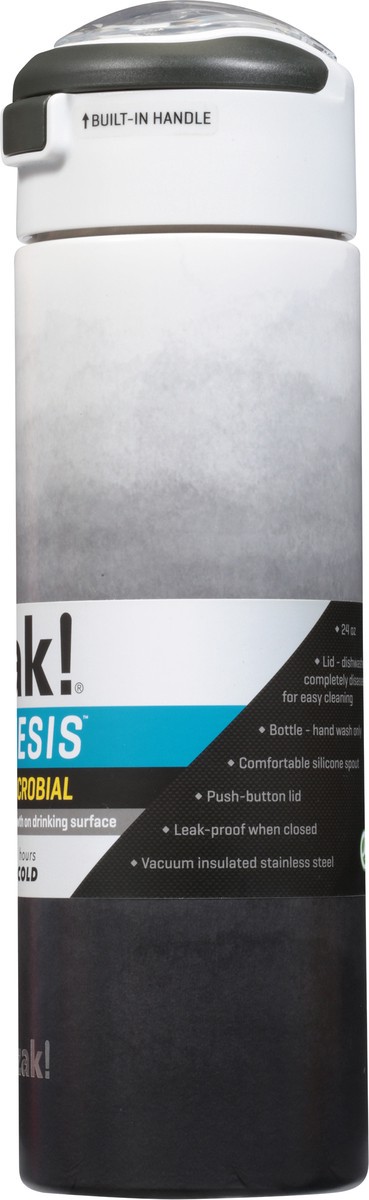 slide 8 of 9, Zak! Designs Ombre Genesis Antimic Double Wall Vacuum Flex Sip Bottle - Charcoal, 24 oz