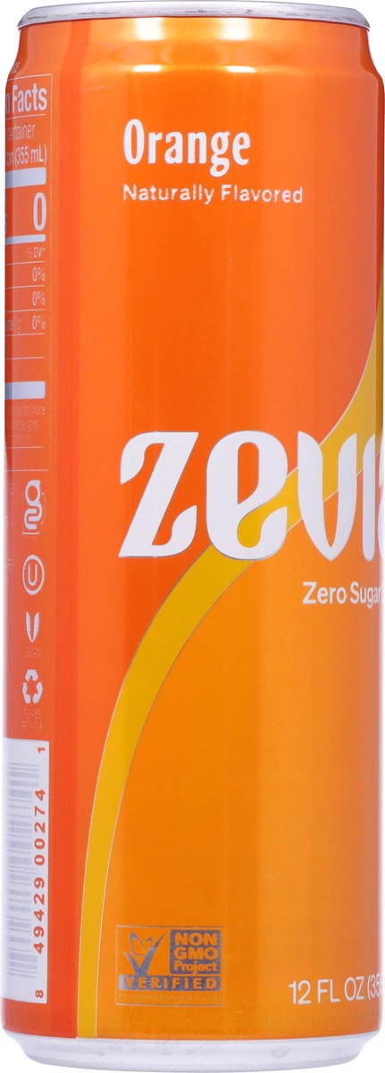 slide 5 of 9, Zevia Soda Orange, 12 fl oz