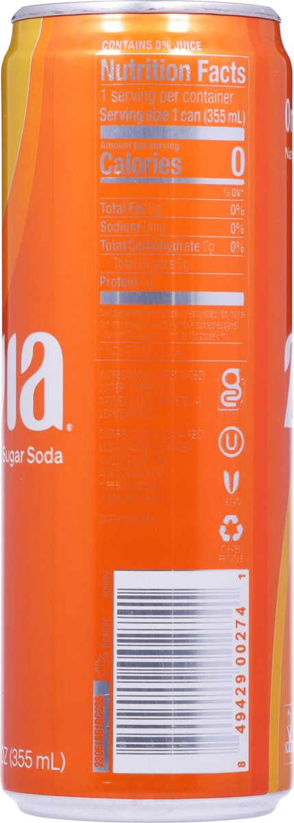 slide 8 of 9, Zevia Soda Orange, 12 fl oz