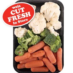 Weis Fresh Cut Broccoli, Baby Carrots, & Cauliflower