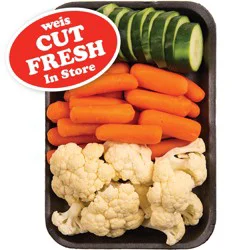 Weis Fresh Cut Cucumbers, Baby Carrots, & Cauliflower