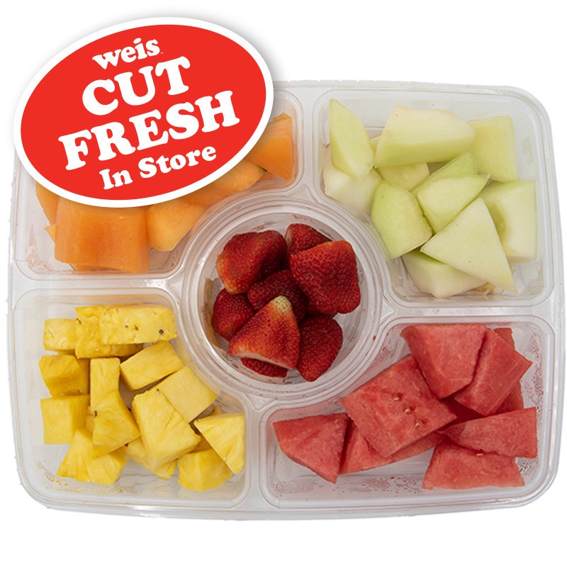slide 1 of 1, Weis Fresh Cut Large Compartment Tray, per lb