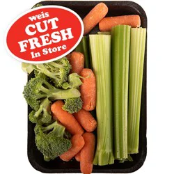 Weis Fresh Cut Broccoli, Baby Carrots, & Celery