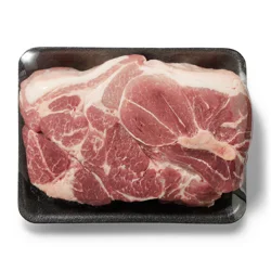 Fresh from Meijer All Natural Pork Shoulder Boston Roast, Bone-In