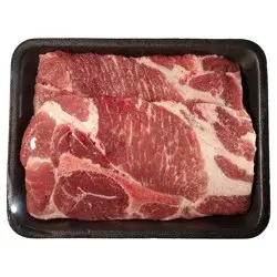Fresh from Meijer All Natural Bone-In Pork Shoulder Blade Steak
