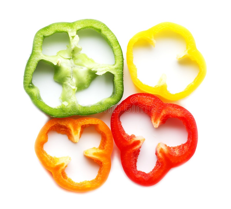 slide 1 of 1, F/cut Pepper Rings, per lb